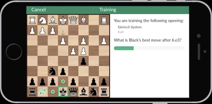 Screenshot of King’s Cross showing the training of an opening